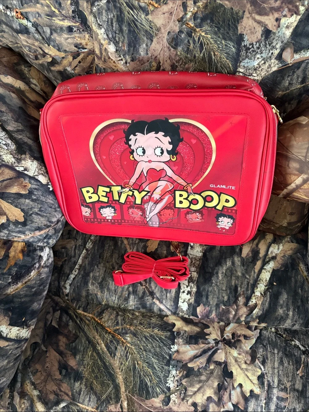 GlamLite Betty Boop Red Crossbody Bag
